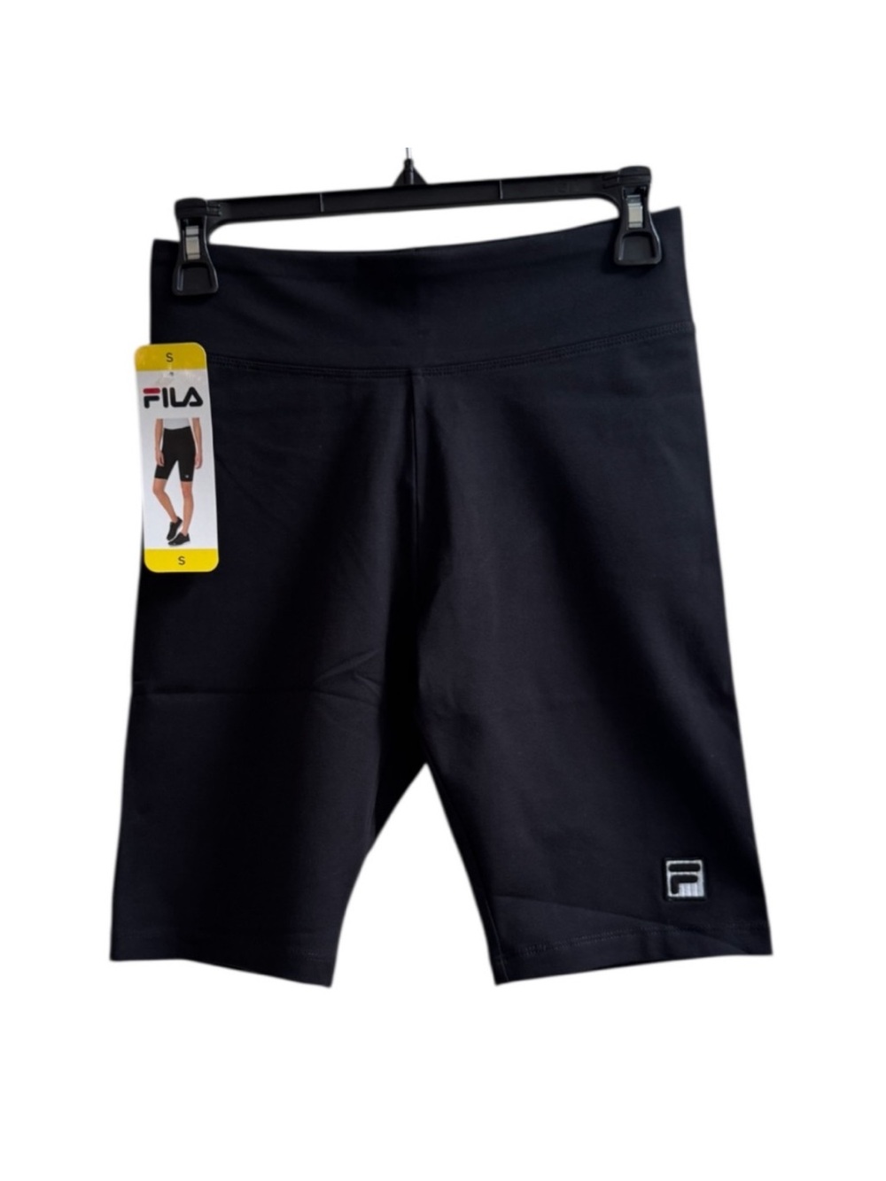 Fila Women’s Bike Shorts, Black, Inseam 9”